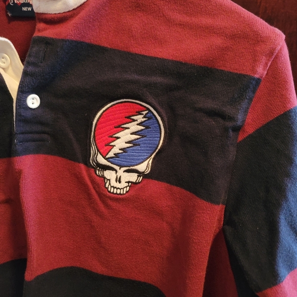 Rugby shirt with Grateful Dead patch - Picture 2 of 4
